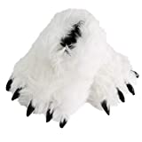 Cute Fuzzy Bear Claw Slippers Christmas Fluffy Animal Slippers Funny Paw Monster House Shoes for Halloween