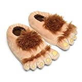 Ibeauti Womens Furry Monster Adventure Slippers, Comfortable Novelty Warm Winter Hobbit Feet Costume Slippers for Adults