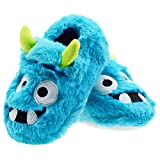 Boys House Shoes Cotton-Shaped Monster Upper House Cartoon Slippers Size Toddler 5 US Blue