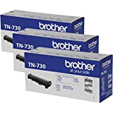 Brother TN-730 TN730 Genuine Black Toner DCP-L2550DW, HL-L2350DW HL-L2370DW, HL-L2370DW XL, HL-L2390DW HL-L2395DW MFC-L2710DW MFC-L2750DW MFC-L2750DW DCP-L2510-1,200 Pages / 3-Toner Cartridges