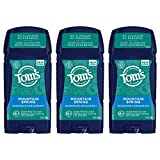 Tom's of Maine Long-Lasting Aluminum-Free Natural Deodorant for Men, Mountain Spring, 2.8 oz. 3-Pack (Packaging May Vary)