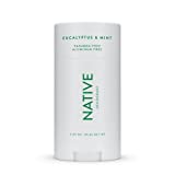 Native Deodorant | Natural Deodorant for Women and Men, Aluminum Free with Baking Soda, Probiotics, Coconut Oil and Shea Butter | Eucalyptus & Mint