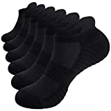TANSTC Running Socks Anti-Blister Cushioned Cotton Socks Trainer Socks for Men Women Ladies Sports Low Cut Breathable Atheletic Socks Ankle Socks