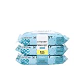 The Honest Company Sanitizing Alcohol Wipes | Kills 99% of Germs, Made With Aloe | Unscented, 150 Count (3 Packs of 50)