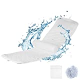 COSYLAND Full Body Bath Tub Pillow Bathtub Cushion, Spa Mat with Adjustable Lumbar Pillow 16 Suction Cups, 4D Mesh Washable Breathable Thick Soft, with Laundry Bag, Bath Sponge