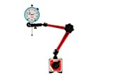 Shars 135 LBS Holder Power Magnetic Base Fine Adjustment with 1" .001" White Face Dial Indicator