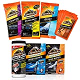 Armor All Car Wash and Interior Cleaner Kit (7 Items) - Includes Leather, Glass and Protectant Wipes, 19118