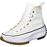 Converse Men's Run Star Hike High Top Sneakers, White/Black/Gum, 7.5 Medium US