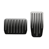 Carwiner Foot Pedal Pads Set for Tesla Model 3 Model Y Performance Aluminum Pedal Covers Accessories (Black)