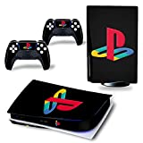 Decals Cover Whole Body Skin Protector for PS5 Playstation 5 Console Wrap Sticker Skin with 2 Wireless DualSense Controller Decal (Ultra HD Edition, 6)