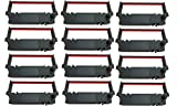 12 PACK SP-700 Ribbon Ink Cartridge Quality BLACK and RED Compatible with STAR Printer RC-700BR, SP700, 712, 742