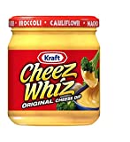 Kraft Cheez Whiz Original Cheese Dip, 15 oz (pack of 2)