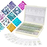 100 Prepared Microscope Slide Slides with Specimens for Kids, Microscope Slides for Biological Science Education and Students Adults Homeschool Use, Including Insect, Animal, Plant, Human Tissue