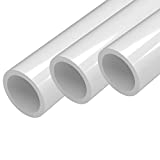 FORMUFIT Furniture Grade PVC Pipe, 40", 1" Size, White (3-Pack) (P001FGP-WH-40x3)