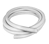 1.5 Inch Diameter x 50 Feet Length Flexible PVC Hose | Flexible Pipe White Schedule 40 PVC | Perfect for Plumbing Filtration Systems