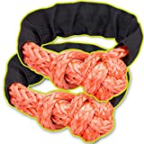 LIBERRWAY Synthetic Soft Shackle Recovery Kit 7/16'' x 20'' (35,000lbs Breaking Strength) Rope Shackle with Protective Sleeves Recovery Rope for Off Road Towing Sailing ATV Truck, Orange 2 Pack