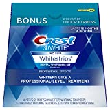 Crest 3D White Professional Effects Whitestrips Dental Teeth Whitening Strips Kit, 20 Treatments + BONUS 1 Hour Express Whitening Strips, 2 Treatments