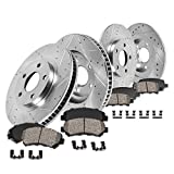 Callahan CDS02268 FRONT 300.3mm + REAR 302.1mm D/S 5 Lug [4] Rotors + Brake Pads + Clips [ fit Hyundai SantaFe Sorento ]