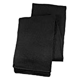 Gelante Men Classic Knit Winter Scarf Warm Double layer-2040B-Black