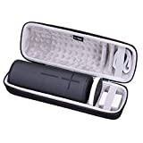 LTGEM Hard Carrying Case for Ultimate Ears UE MEGABOOM 3 Portable Bluetooth Wireless Speaker Fits Charging Dock and Other Accessories(Black+Grey)