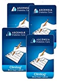 Bayer Ascensia CliniLog Self Testing Record Book, 4 Books