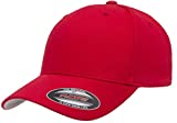 Flexfit Cotton Twill Fitted Cap, Red, S/M