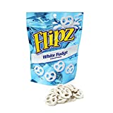 Flipz Chocolate Covered Pretzels, White Fudge, 7.5 Ounce (Gift Pack of 8)