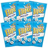 Flipz White Fudge Covered Pretzel, 5 Ounce (Pack of 6)