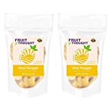 Fruit for Thought Dried Pineapple | Dried Fruit Snack Packs Ideal for the Family | At Home, Work, or On The Go | 12 Ounce Bags Pack of 2