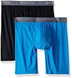 Fruit of the Loom Men's Premium Everlight Long Leg Boxer Brief, assorted, Large