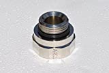 EZ (A-211) Silver 27mm-2.0 Thread Size Oil Drain Valve Adapter