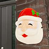 Joliyoou Christmas Porch Light Cover, 11.8" x 9.1" x 3.7" Santa Clause Xmas Outdoor Light Cover, Christmas Holiday Decorations Porch Light Covers for Garage, Porch, Front Door