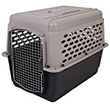 Petmate Vari Kennel Heavy-Duty Dog Travel Crate No-Tool Assembly, 36" Long, 50-70 lb, Taupe/Black