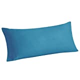 BEDELITE Body Pillow Cover Long Pillow Case, Rayon Made from Bamboo, Breathable & Silky Soft Body Pillow Pillowcase, Cooling Full Body Pillow Case for Hot Sleepers, Night Sweats(Teal, 20x54 Inches)