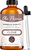 Ola Prima 4oz - Premium Quality Clove Essential Oil (4 Ounce Bottle) Therapeutic Grade Clove Oil