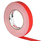 WELSTIK 1 Pack Red Gaffers Tape,1" X 60 Yards -Gaffers Tape Used for Film,Studio and TV Shooting,Theater,Stage Production,Automotive Industry,Sports Production,Non-Reflective, Easy to Rip