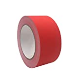 Forestchill Professional Gaffers Tape 2 Inch X 30 Yards, Red, Heavy Duty Tape, Residue Free Gaffer Matte Non Reflective Easy to Tear for Cables, Theater Stage Setup, Photography, Filming, Multipurpose