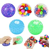 5PACK Stress Balls for Kids,Squishy Balls Fidget Toys for Adults Stress Relief, Netos Unbreakable Squishies Ball Sticky Balls for Autism Sensory/ADHD, Squeeze Balls Durable Colorful Balls
