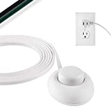 Philips Accessories, White, Philips Plug-in Footswitch, 9 Ft Long Cord, One Polarized Outlet, On/Off Switch, Perfect for Holiday/Christmas Indoor Lighting, SPS1036WF/37