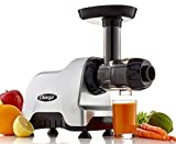 Omega CNC80S Cold Press Juicer Machine, Vegetable and Fruit Juice Extractor and Nutrition System, Triple-Stage Slow Masticating Juicer, 200 W, Silver