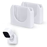 Adhesive Wall Mount for Blink Mini Camera, 2 Pack, No Hassle Holder, Strong 3M VHB Tape, No Screws, No Mess Install, Bracket Stand (White) by Brainwavz