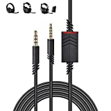 YARENKA Replacement Astro A10 A40 Cable, 2.0M A40 Inline Mute Cable Cord Compatible with Astro A10/A40 Gaming Headsets Xbox One Ps4 Controller Headphone Audio Extension Cable 6.5 Feet Black
