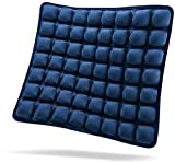 SUNFICON Air Seat Cushion Inflatable Seat Cushion Portable Car Seat Office Chair Wheelchair Pad Anti Bedsore Orthopedics Pain Pressure Relief Cushion Camping Seat Mat w Pump 18 ''x 16'' x1'' Blue