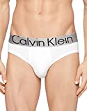 Calvin Klein Men's Steel Micro Hip Briefs, White, Medium