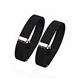 2Pcs Elastic Adjustable Armband Anti-Slip Shirt Garter Sleeve Holders for Women Men