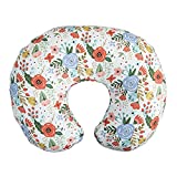 Boppy Nursing Pillow Cover—Premium | Mint Floral | Soft, Quick-Dry Microfiber Fabric| Fits Boppy Bare Naked, Original and Luxe Breastfeeding Pillow | Awake Time Only