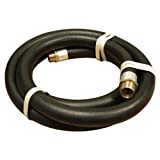 Apache 98108475 1" x 10' Farm Fuel Transfer Hose Male x Male Assembly with Static Wire