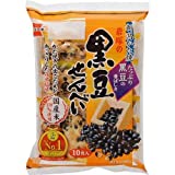 Iwatsuka Kuromame Senbei 5.96 oz. (16.9g x 10 sheets) (Pack of 6) - Black Soybean Rice Crackers - Wheat Free - MADE IN JAPAN