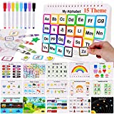 HAN-MM Preschool Montessori Toys with 8 Color Marker Toddler Toys for Kids Learning Toys Busy Board Busy Book Toddler Learning Binder Sturdy for Toddlers Book Activity Educational