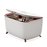 Mini Skincare Fridge 9 Liter, Small Beauty Refrigerator with Constant Temperature. Portable Compact Makeup Fridge for Skincare Products. Cosmetics Storage for Bedroom, Office. White